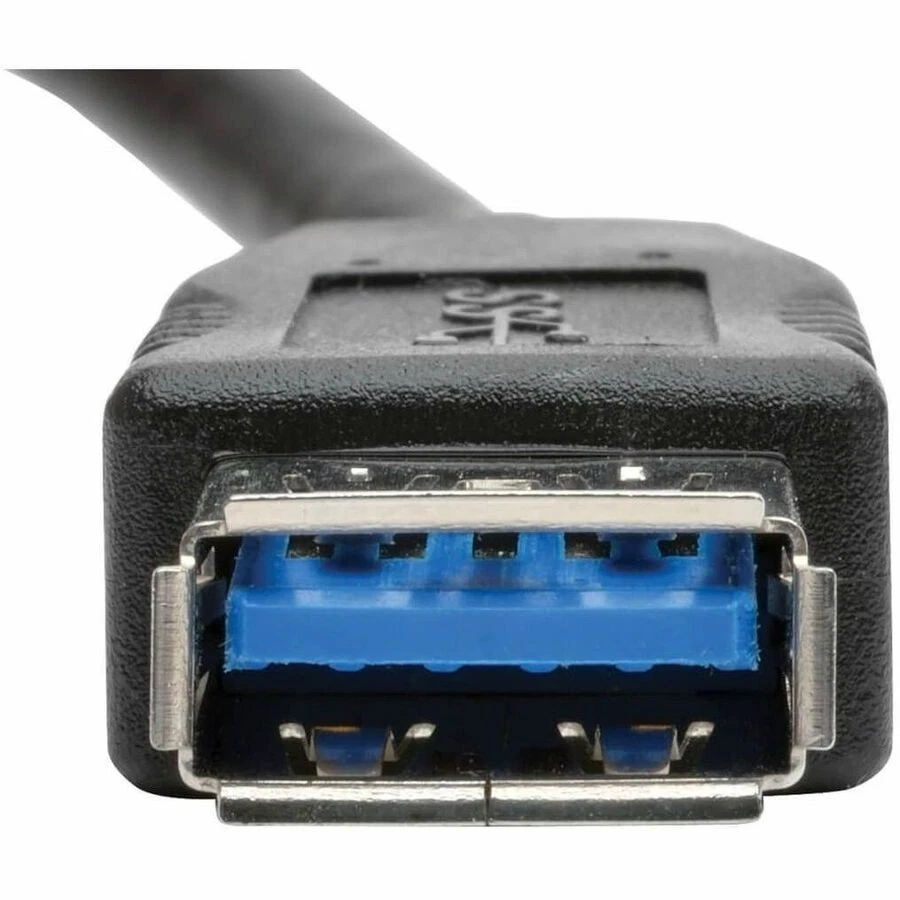 Tripp Lite Usb 3.0 Keystone Panel Mount Coupler Cable F/f Angled 1ft - Usb For - Image 3 of 4