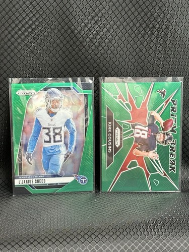 (25) 2024 Panini Prizm Green Orange Disco Rookie RC Football Card Lot Pulsar - Picture 9 of 14
