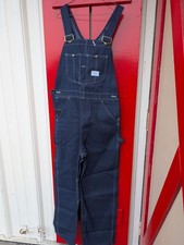 vintage Sears Overalls Perma-Prest Denim Bib Size 34x32
