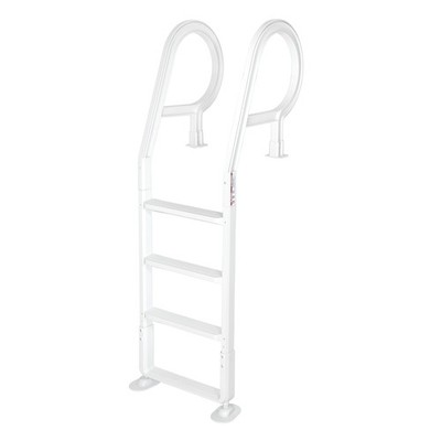 XtremepowerUS Adjustable Above Ground In Pool Swimming Pool Ladder 48'' to 54