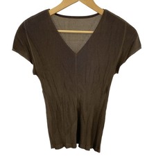 PLEATS PLEASE - Dark Brown Women's Cutsew