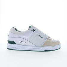 Globe Fusion GBFUS Hombres Cuero Blanco Con Cordones Inspiradas en el Patín Tenis Zapatos