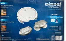 NEW Bissell Spinwave - Hard Floor Wet & Dry Robotic Vacuum - Pearl White - #2859