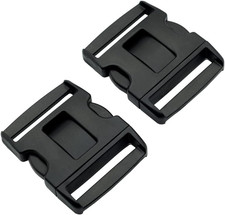 2.25" Tri Release Buckle Set For 2 1/4in Duty Belt 2Pack Black No Sewing Replace