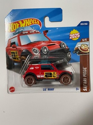 Hot Wheels LIL ROAR Mini Rot 203/250 2025 5/5 Safari Mode in OVP
