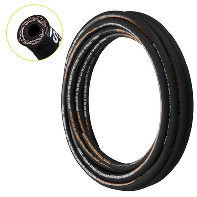 VEVOR Hydraulic Hose, Coiled Hydraulic Hose 50 ft, Bulk Hydraulic Hose 3120 PSI