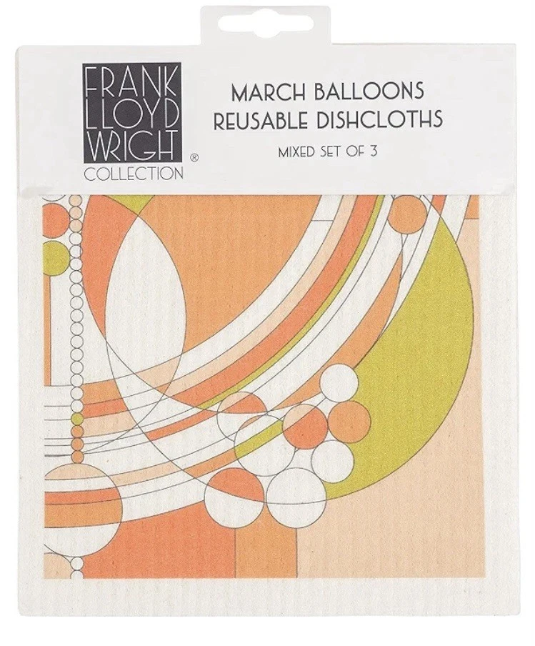 KAF Home Frank Lloyd Wright March Balloons Dish Cloths