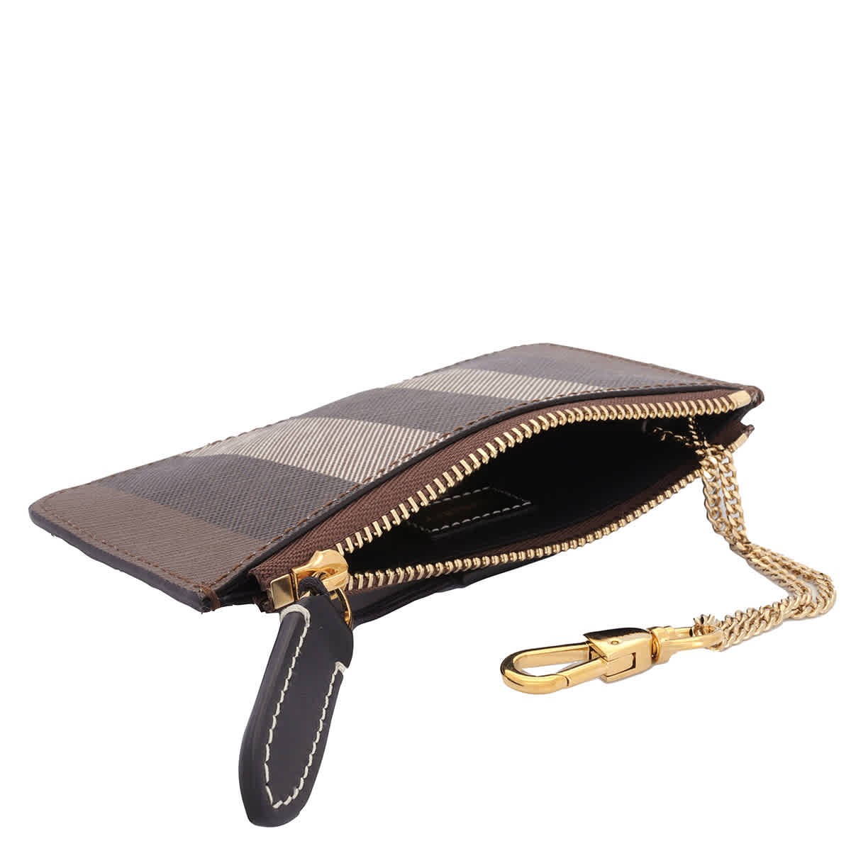 Burberry 8093011 関税送料込 Burberry Dark Birch Brown Kelbrook Zip Coin Purse 8062693 | eBay