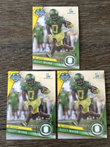 Bucky Irving 2023 Topps Bowman U Chrome Bowman 1st Oregon