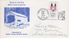 HORSE CREEK COVERED BRIDGE,  CORVALLIS, OR   1975  FDC20408