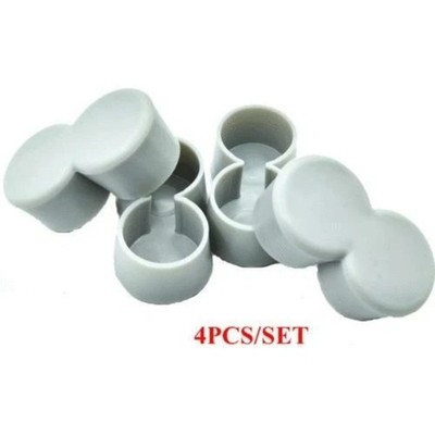 4PCS 1'' Chair Glides Caps for Double Tube Legs, Floor Protector Pads Feet - #ff
