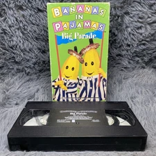 Bananas in Pajamas Big Parade VHS Tape 1996 Polygram Video Cartoon Show Rare