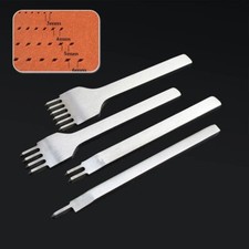 Leather Chisel Hole Punch Stitching Tool Leather Craft 3/4/5/6mm 1-2-4-6 teeth