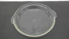 Vintage Pyrex # 229 Clear Glass Deep Dish 9.5" Scalloped Fluted Edge Pie USA