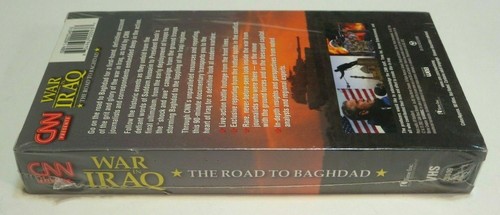 CNN WAR IN IRAQ VHS video tape FACTORY SEALED seal movie live battle footage - Foto 7 di 12