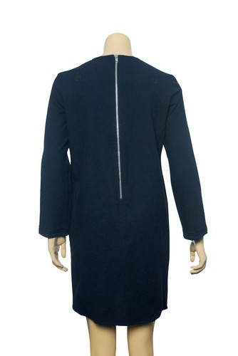 Lucky Brand Embroidered Dress S 6 Women Casual Long Sleeve Blue Short NEW 22693 - Picture 4 of 6