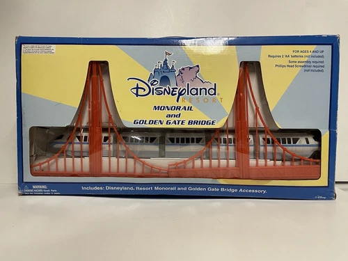 Disneyland Resort California Adventure Monorail with Golden Gate Bridge See Pics