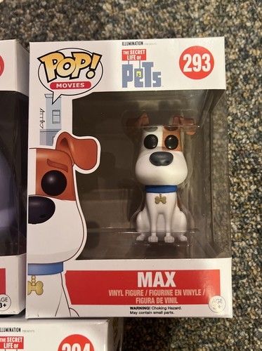 Funko Pop! Secret Life of Pets Lot Of 5 Pops- Chloe, Max, Gidget, Snowball, Duke - Picture 4 of 6