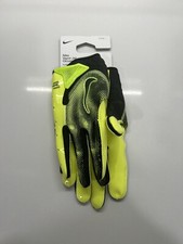 Nike Vapor Jet 7.0 Football Receiver Gloves Neon Volt Yellow Black Mens L XL XXL