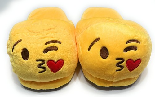 LY Unisex Emoticon Emoji Plush Slippers Slip On - Picture 17 of 41