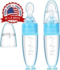 Cucharas de silicona para alimentaci n de beb 2 piezas con Base de pie US NUEVO