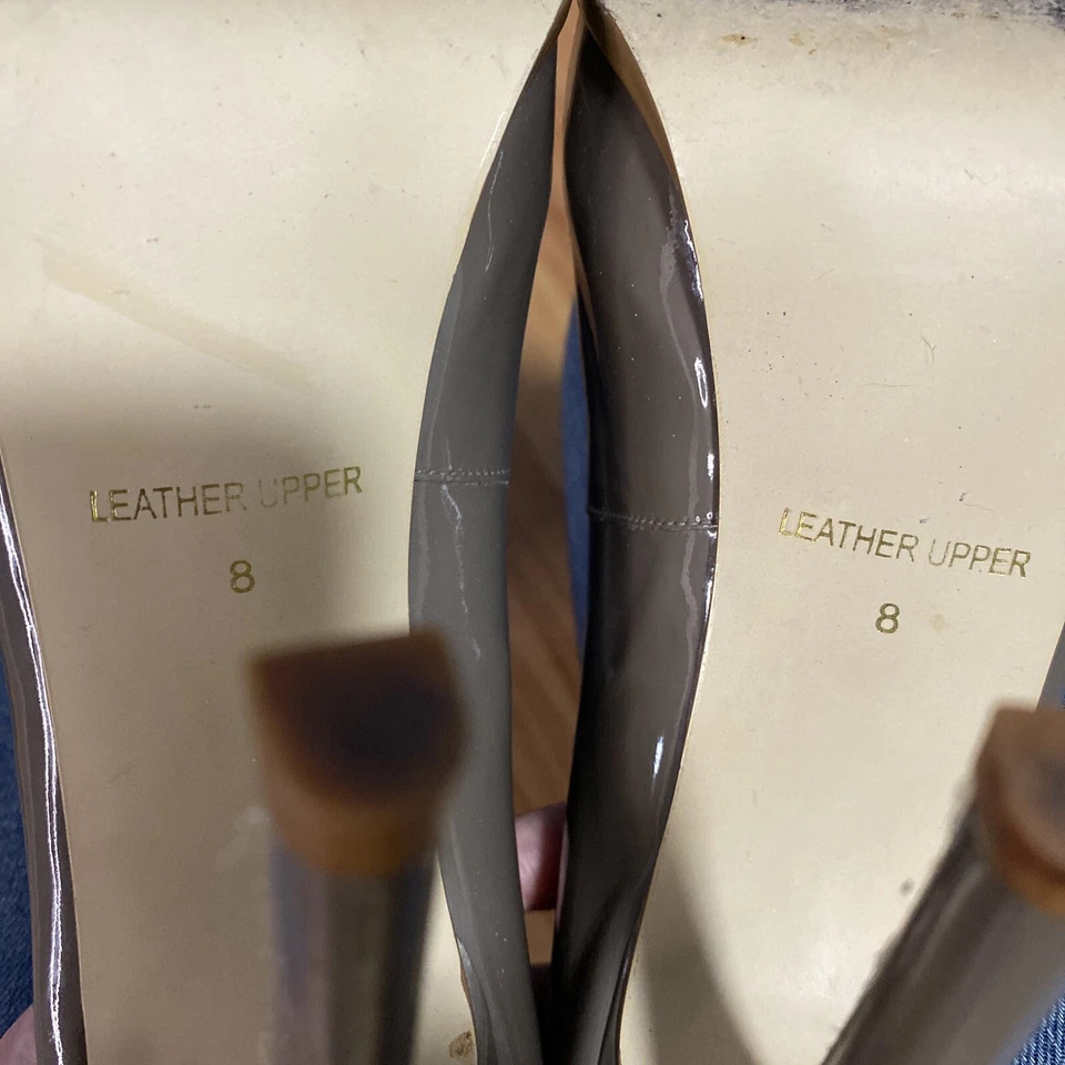 Zapatos de tacón alto Kelsi Dagger gris charol 5” talla 8 para mujer Foto 4 de 4