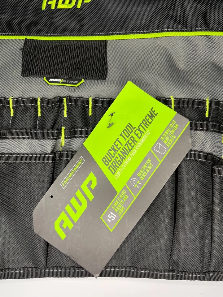 AWP 51 Pocket Bucket Tool Organizer - fits 5 Gallon Buckets, Water-Resistant - Image 3 of 4