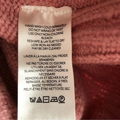 Free People Womens Sweater Brookside Tunic Oversized Pink Alpine Rose Small - Picture 9 of 10