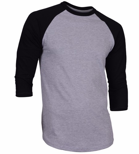 Dream USA Men's Casual 3/4 Sleeve Baseball Tshirt Raglan Jersey Shirt - Picture 11 of 66