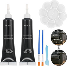 Vinyl and Leather Repair Kit, Black Vinyl Repair Kit for Car Interiors, Furnitur