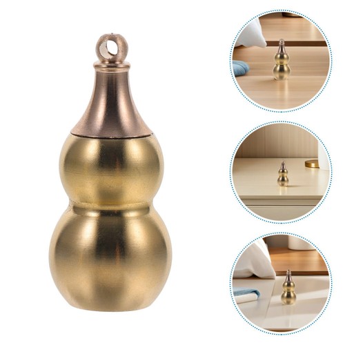 10 Pcs Creative Copper Gourd Pendant Brass Lucky Ornament Feng Shui Charm