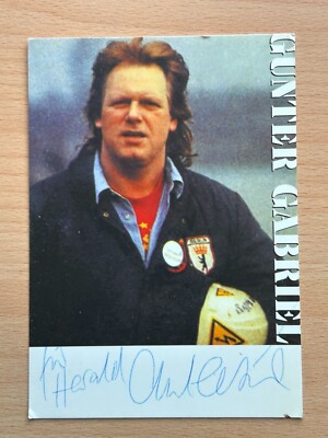 Gunter Gabriel Autograph Card Original Signed #8042