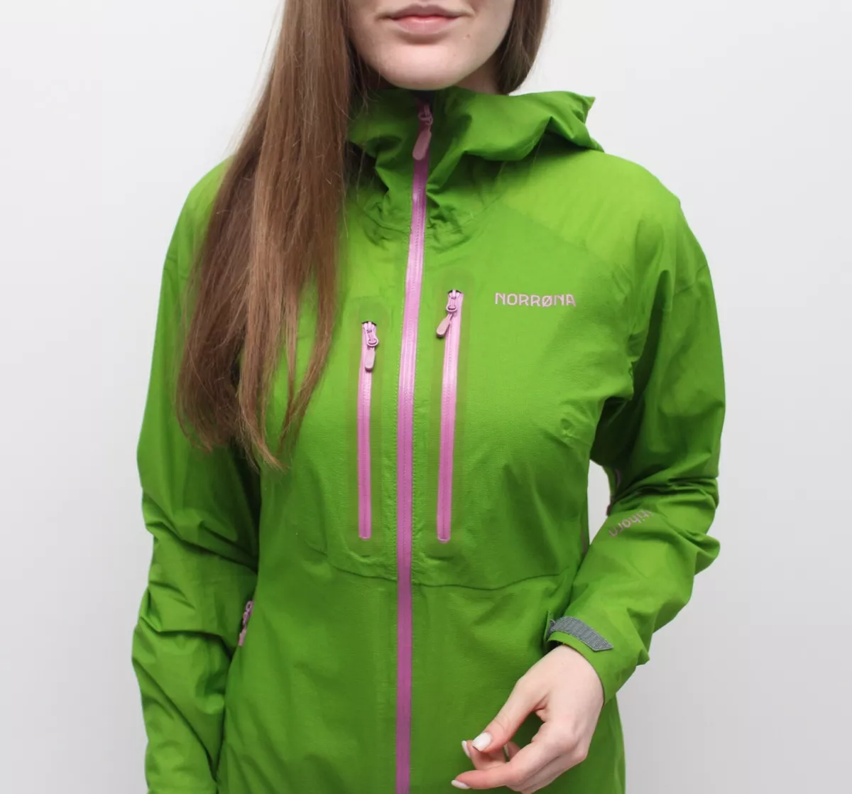 Women's NORRONA Bitihorn Dri1 Jacket Lightweight Full Zip Hooded Bamboo Green M Women's NORRONA Bitihorn Dri1 Jacket Lightweight Full Zip Hooded Bamboo Green M