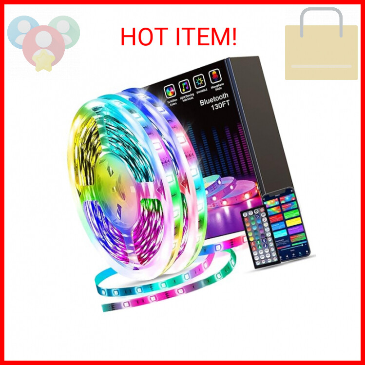 Tenmiro Led Strip Lights 130ft (2 Rolls of 65ft) Smart Light Strips