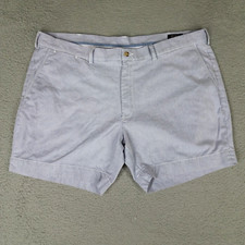 Polo Ralph Lauren Shorts Adult 42 Blue White Striped Chino Casual Preppy Men's