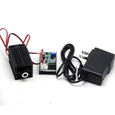 450nm 445nm 100mw Blue Laser NDB7875 Diode Dot Module 12V TTL W/  Adapter