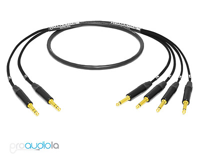 Mogami 2931 2 Channel Insert Cable | Neutrik Gold TRS to TS | 30 Feet 30 Ft. 30'