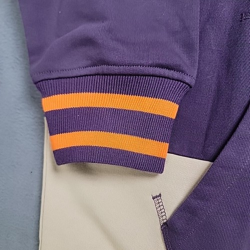 Puma Pullover Tye Hoodie Size Med Sweet Grape Color Block Embroidered Letter NWT - Picture 7 of 20