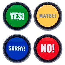 Yes No Button & Maybe Sorry Button, Yes No Button with sound, Answer Buzzers
