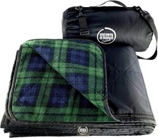Large Waterproof Windproof Extra Thick 350 GSM Quilted Fleece Picnic BBQ Camping