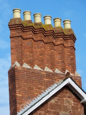 Photo 6x4 Chimneys, The Hairy Dog Minehead The wonderful chimneys are on  c2010