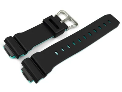 Bracelet montre Casio G-Shock noir intérieur turquoise DW-5600CMB-1 en résine - Photo 1/2