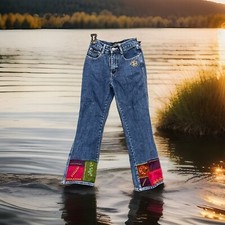Vintage Girls Caramba Embroidered Jeans Size 10