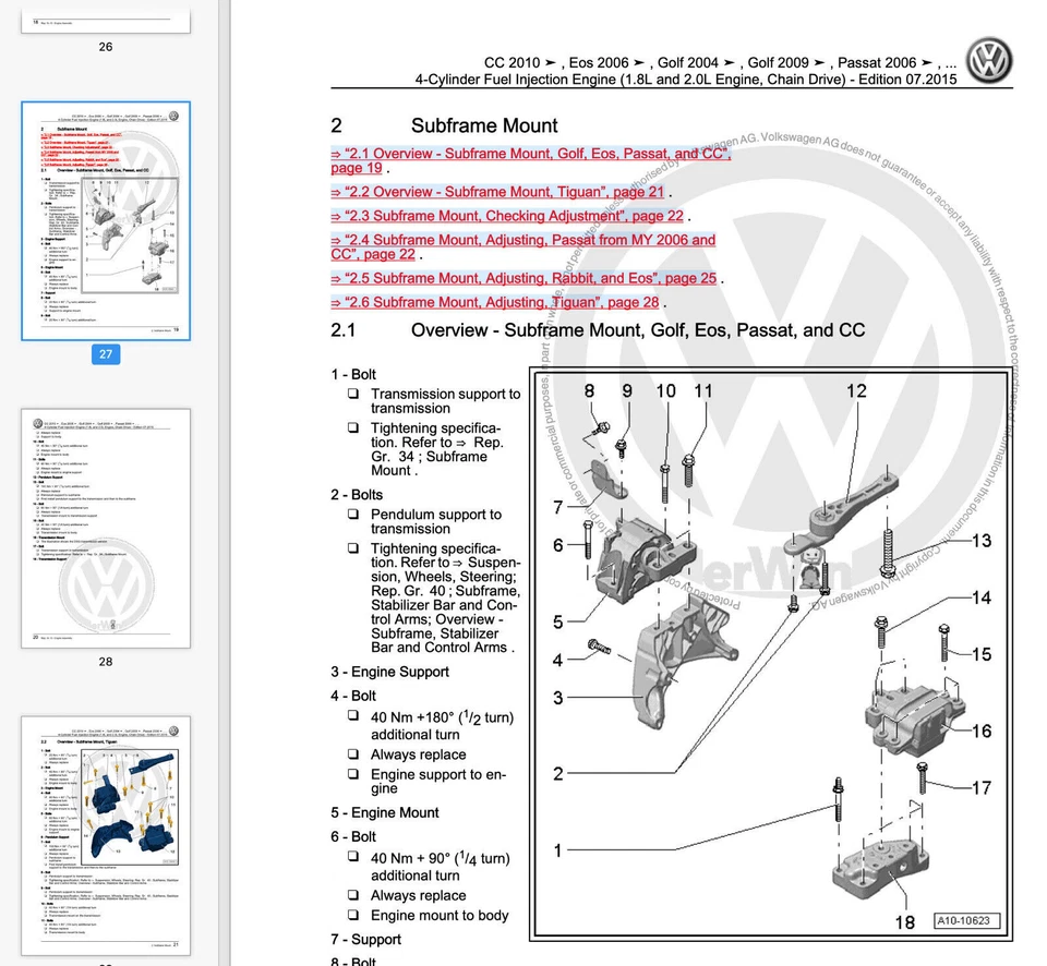 Volkswagen Golf VI (2008-2012)  manuale officina riparazione su cd - Immagine 4 di 4