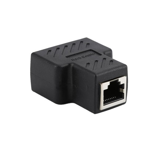 1 To 2 Ways Docking Plug Adapters Network Connector Coupler RJ45 Splitter - Afbeelding 7 van 14
