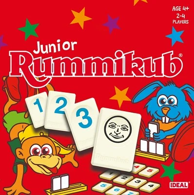 Rummikub Junior by IDEAL - Fun & Educational Tile Game for Kids