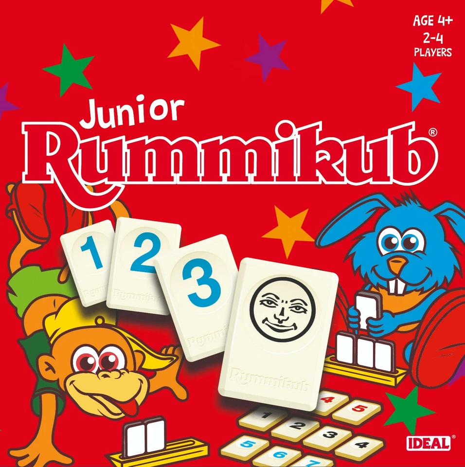 Rummikub Junior by IDEAL - Fun & Educational Tile Game for Kids