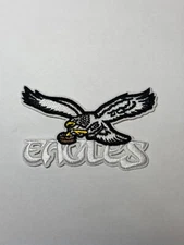 Eagles Fly Eagles Fly Patch 3" x 1.75"  White Bird Iron on