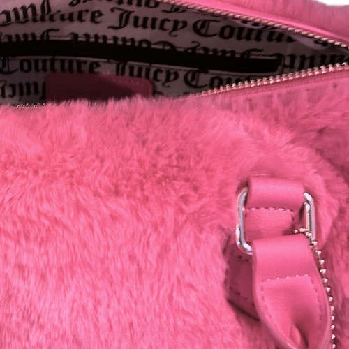 Bolso Bandolera Juicy Couture Free Love Esponjoso Bolso Mediano Rosa Caliente Nuevo - Imagen 6 de 6