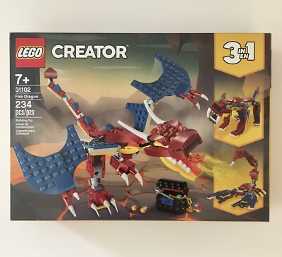 NIB Lego Creator 3-in-1 31102 Fire Dragon
